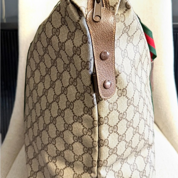 Authentic GUCCI travel bag/ XL tote brown monogram coated canvas - Picture 10 of 16
